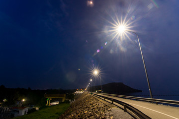 Highway Roadside on Night