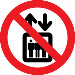 No elevator sign © alessandro0770
