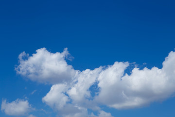 Naklejka na ściany i meble Beautiful blue sky with cloud.
