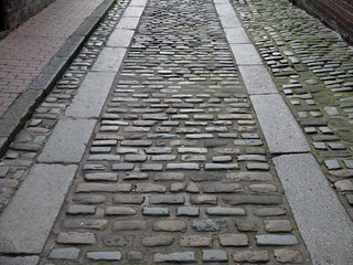 cobbled street