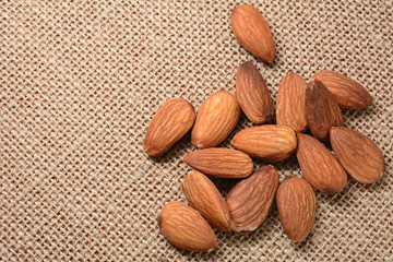 Almond on sackcloth