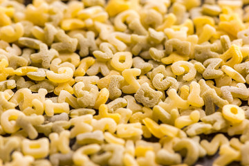 macaroni alphabet letters