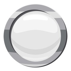 Button click icon, cartoon style