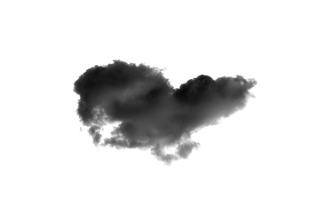 Fototapeta premium Dark clouds on white background