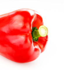 red pepper on white