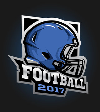 American football helmet. Games 2017 emblem.