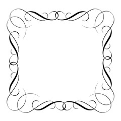 elements of vintage set decorative whorls for design. Vector illustration EPS10