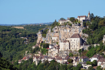 Fototapeta na wymiar Rocamadour, France - Vue d'ensemble