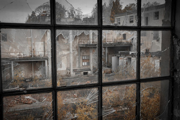 Naklejka premium Old factory