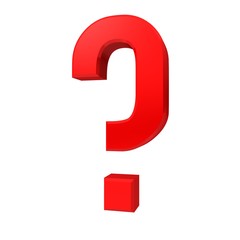 question interrogation mark point red symbol business render graphic isolated large clean left 7