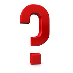 question interrogation mark point red symbol business render graphic isolated large shadow right 7