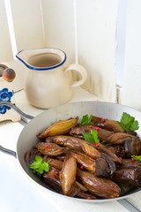 Roasted King Oyster Mushrooms