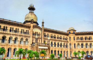 Fototapeta premium Railway Administration Building in Kuala Lumpur, Malaysia. Built in 1917