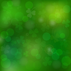 Saint Patrick's day vector green background - 137929210
