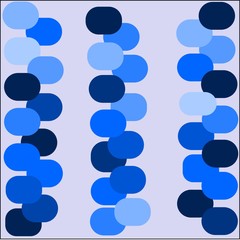 abstract blue background bright blue and dark circles are laid out in rows on large drawing