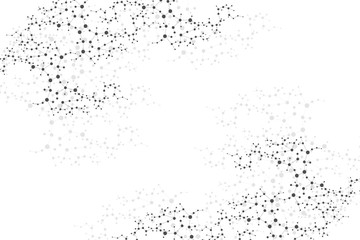 Structure molecule and communication. Dna, atom, neurons. Scientific concept for your design. Connected lines with dots. Medical, technology, chemistry, science background. Vector illustration.