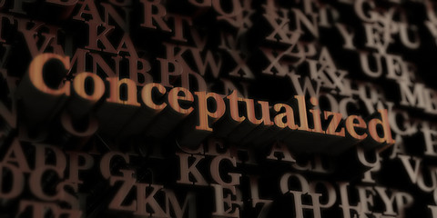 Conceptualized - Wooden 3D rendered letters/message.  Can be used for an online banner ad or a print postcard.