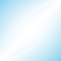 White grid abstract in perspective concept on light blue background vector illustration