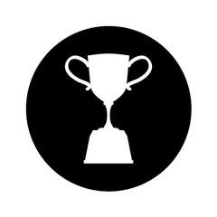 trophy award isolated icon vector illustration design