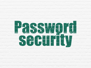 Obraz premium Security concept: Password Security on wall background