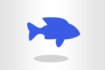 Illustration of fish against plain background