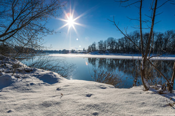 Winterlandschaft Donau