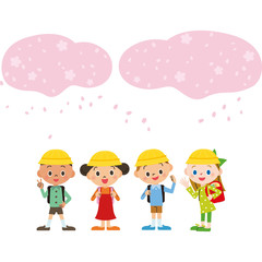 入学　子供集合