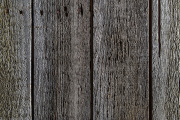 full frame of dark wooden background with vertical planks