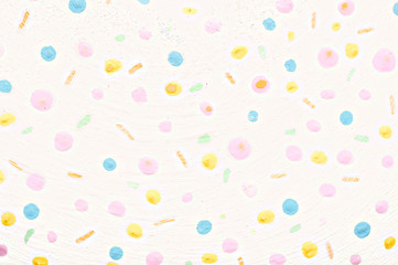Background colorful polka dots