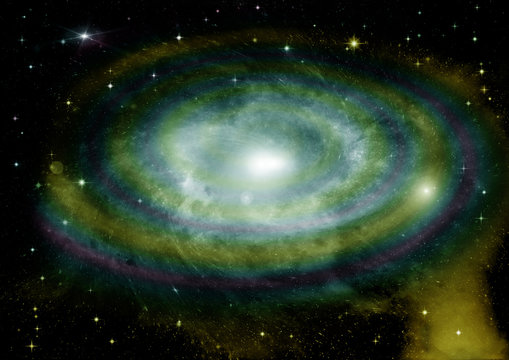 Fototapeta galaxy in a free space