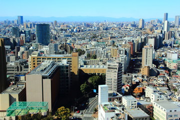 文京シビックセンターから見た東京の風景
