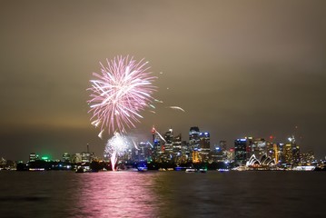 Fireworks over Sydney Harbour