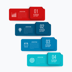 Vector illustration infographics four options