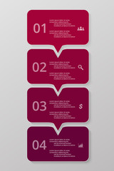 Vector lines arrows infographic.