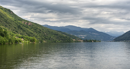 Lake of Lugano at Ponte Tresa