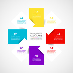 Vector business template for presentation.