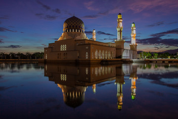 Sunrise view of KK City Most, Sabah, Borneo 
