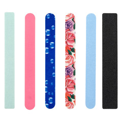 nail file, of different colors