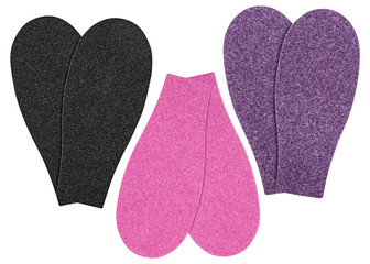 nail file, of different colors