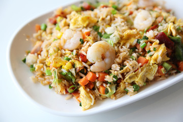 Shrimps fried rice , Chinese food
