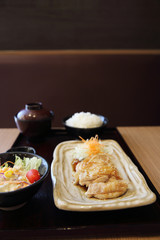 chicken teriyaki with rice