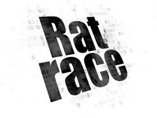 Political concept: Rat Race on Digital background