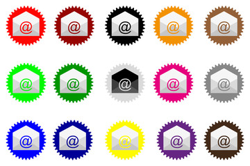 E-mail icon, Vector e-mail internet icon button