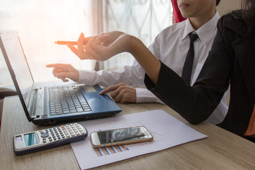 Business team meeting present.professional investor working project. Finance managers task. Concept business and finance