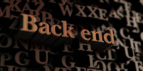 Back end - Wooden 3D rendered letters/message.  Can be used for an online banner ad or a print postcard.