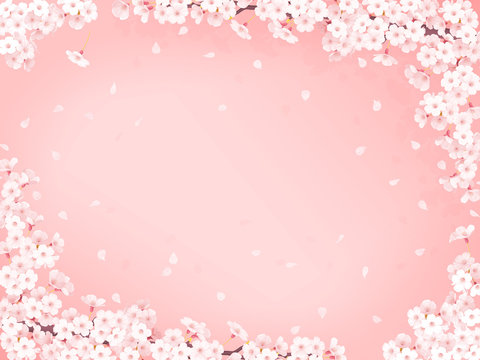 さくら花びらピンクフレーム