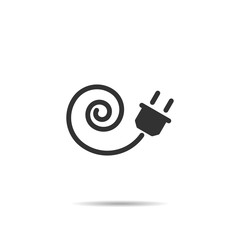 Plug Icon or logo  vector illustration