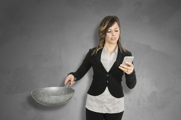 Ragazza Business Casa Lavoro 