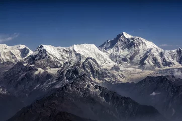 Wall murals Lhotse Everest Peak and Himalaya Everest mountain range panorama