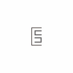 Obraz premium Letter E and S Logo Vector